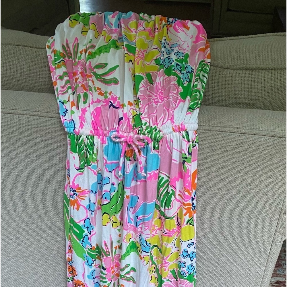Lilly Pulitzer for Target Strapless Nosey Posey Maxi Dress - Picture 5 of 12
